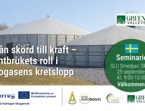 Seminar i Sverige – Fra høst til energi – landbrugets rolle i biogascyklussen