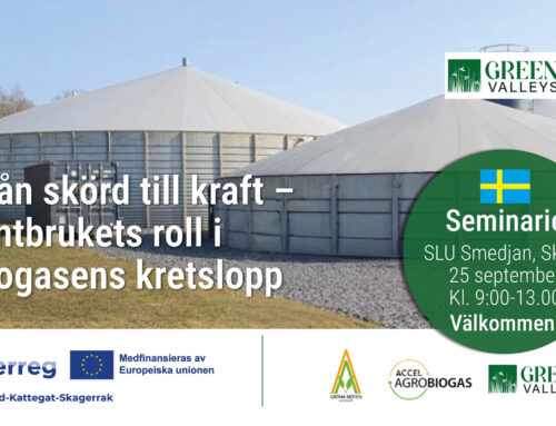 Seminarie i Sverige – Från skörd till kraft – lantbrukets roll i  biogasens kretslopp